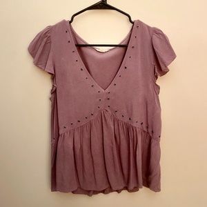 Aeropostale Shirt Purple Medium